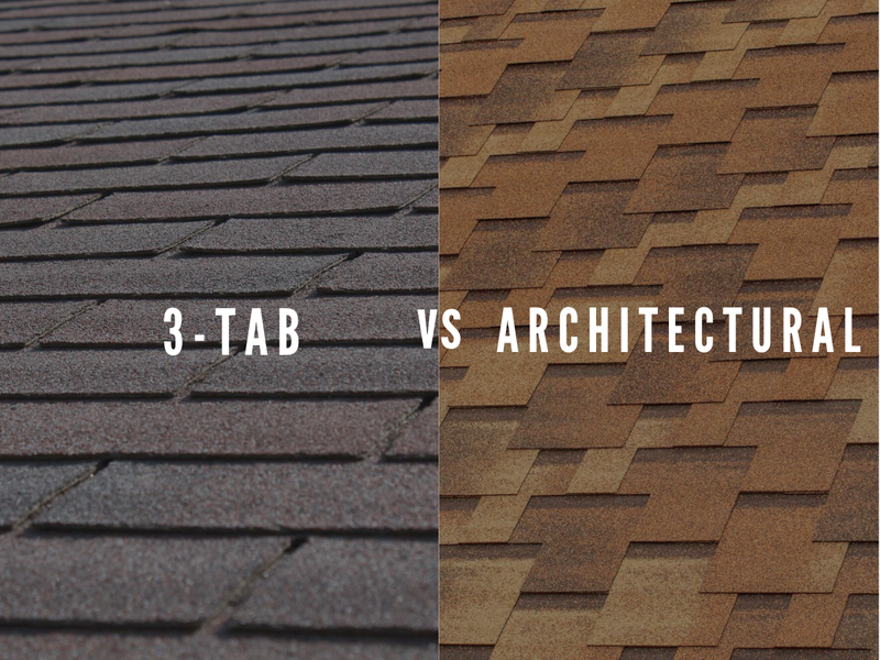 3 tab vs architectural asphalt shingles, types of asphalt shingles